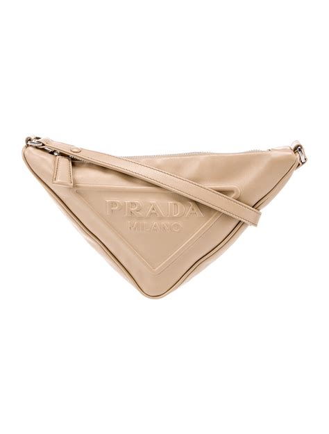 prada grace lux tracolla|PRADA Grace Lux Triangle Shoulder Bag White .